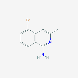 molecular formula C10H9BrN2 B15094254 5-Bromo-3-methyl-isoquinolin-1-amine 