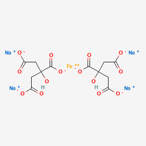 molecular formula C12H10FeNa4O14 B15094255 Sodium ferrous citrate CAS No. 43160-25-4