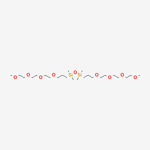 molecular formula C24H54O9Si2 B15094285 Bis[methoxy(triethyleneoxy)propyl]tetramethyldisiloxane 