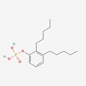 molecular formula C16H27O4P B15094298 Dipentylphenyl dihydrogen phosphate CAS No. 64051-39-4