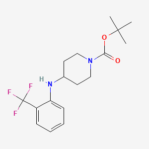 molecular formula C17H23F3N2O2 B1509431 tert-Butyl 4-((2-(trifluoromethyl)phenyl)amino)piperidine-1-carboxylate CAS No. 881391-34-0