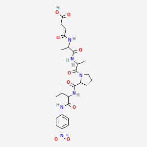 molecular formula C26H36N6O9 B15094323 Suc-DL-Ala-DL-Ala-DL-Pro-DL-Val-pNA 