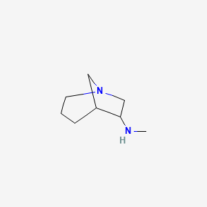 molecular formula C8H16N2 B15094330 N-methyl-1-azabicyclo[3.2.1]octan-6-amine 