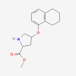 Methyl 4-(5,6,7,8-tetrahydronaphthalen-1-yloxy)pyrrolidine-2-carboxylate