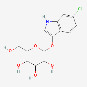 (2S,3R,4S,5S,6R)-2-((6-Chloro-1H-indol-3-yl)oxy)-6-(hydroxymethyl)tetrahydro-2H-pyran-3,4,5-triol