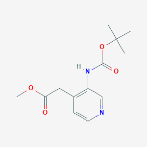 Methyl 2-(3-((tert-butoxycarbonyl)amino)pyridin-4-yl)acetate