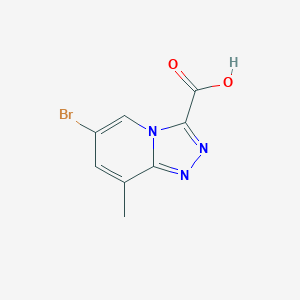 molecular formula C8H6BrN3O2 B15094376 6-Bromo-8-methyl-[1,2,4]triazolo[4,3-a]pyridine-3-carboxylic acid 