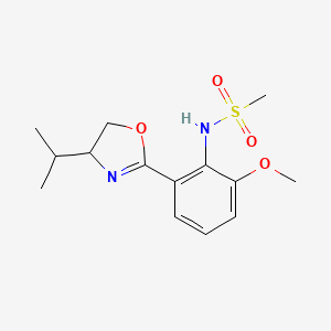 N-[2-[(4R)-4,5-Dihydro-4-(1-methylethyl)-2-oxazolyl]-6-methoxyphenyl]methanesulfonamide