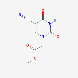 molecular formula C8H7N3O4 B15094387 Methyl 2-(5-cyano-2,4-dioxo-3,4-dihydropyrimidin-1(2H)-yl)acetate 