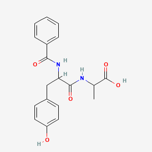 2-[[2-Benzamido-3-(4-hydroxyphenyl)propanoyl]amino]propanoic acid