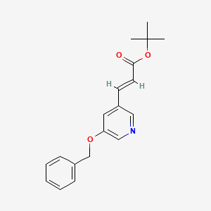 (E)-Tert-butyl 3-(5-(benzyloxy)pyridin-3-YL)acrylate