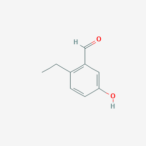 molecular formula C9H10O2 B15094443 2-Ethyl-5-hydroxybenzaldehyde CAS No. 532966-77-1