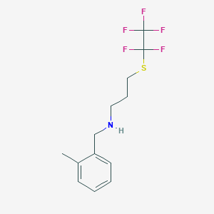 (2-Methyl-benzyl)-(3-pentafluoroethylsulfanyl-propyl)-amine