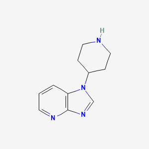 molecular formula C11H14N4 B1509445 1-(Piperidin-4-yl)-1H-imidazo[4,5-b]pyridine CAS No. 852627-76-0