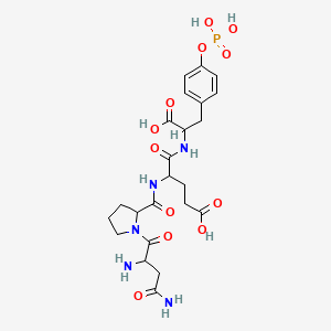 molecular formula C23H32N5O12P B15094484 H-DL-Asn-DL-Pro-DL-Glu-DL-Tyr(PO3H2)-OH 