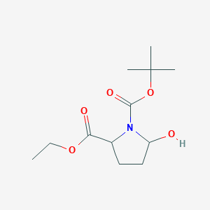 1-O-tert-butyl 2-O-ethyl 5-hydroxypyrrolidine-1,2-dicarboxylate