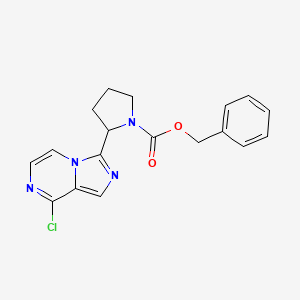 (S)-Benzyl 2-(8-chloroimidazo[1,5-a]pyrazin-3-yl)pyrrolidine-1-carboxylate