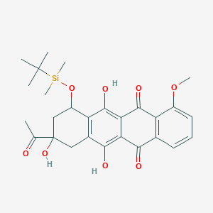 9-acetyl-7-[tert-butyl(dimethyl)silyl]oxy-6,9,11-trihydroxy-4-methoxy-8,10-dihydro-7H-tetracene-5,12-dione