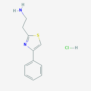 molecular formula C11H13ClN2S B150946 2-(4-苯基-噻唑-2-基)-乙胺盐酸盐 CAS No. 124534-88-9
