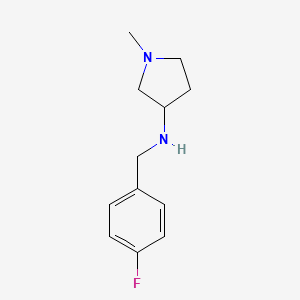 N-[(4-fluorophenyl)methyl]-1-methylpyrrolidin-3-amine