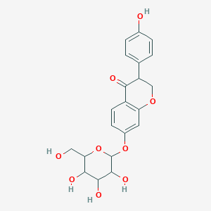 3-(4-Hydroxyphenyl)-7-[3,4,5-trihydroxy-6-(hydroxymethyl)oxan-2-yl]oxy-2,3-dihydrochromen-4-one