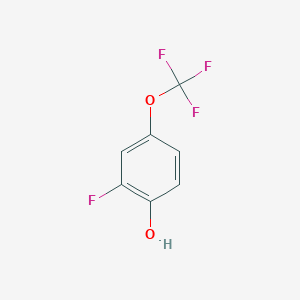 molecular formula C7H4F4O2 B1509467 2-Fluoro-4-(trifluoromethoxy)phenol CAS No. 1073477-74-3
