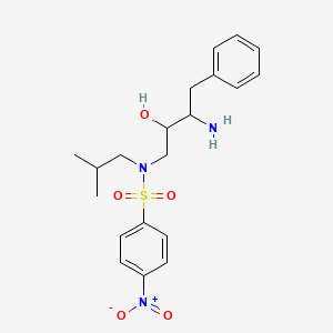 N-(3-amino-2-hydroxy-4-phenylbutyl)-N-(2-methylpropyl)-4-nitrobenzenesulfonamide