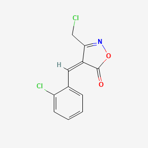 (4E)-4-(2-chlorobenzylidene)-3-(chloromethyl)isoxazol-5(4H)-one