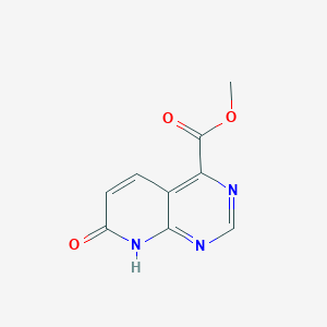 molecular formula C9H7N3O3 B1509473 Methyl 7-oxo-7,8-dihydropyrido[2,3-d]pyrimidine-4-carboxylate CAS No. 893444-46-7