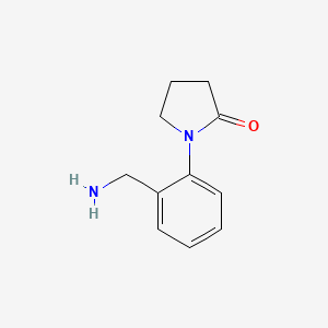 1-[2-(Aminomethyl)phenyl]pyrrolidin-2-one