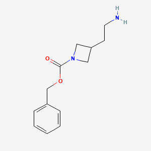 molecular formula C13H18N2O2 B15094751 Benzyl 3-(2-aminoethyl)azetidine-1-carboxylate 