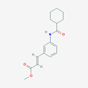 (E)-3-[3-(Cyclohexanecarbonyl-amino)-phenyl]-acrylic acid methyl ester