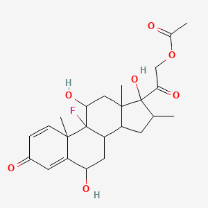 [2-(9-Fluoro-6,11,17-trihydroxy-10,13,16-trimethyl-3-oxo-6,7,8,11,12,14,15,16-octahydrocyclopenta[a]phenanthren-17-yl)-2-oxoethyl] acetate