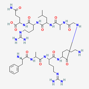 molecular formula C46H79N17O11 B15094815 H-Phe-Ala-Arg-Lys-Gly-Ala-Leu-Arg-Gln-OH 