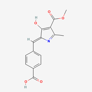 4-[(Z)-(3-hydroxy-4-methoxycarbonyl-5-methylpyrrol-2-ylidene)methyl]benzoic acid