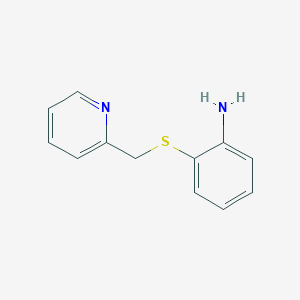 molecular formula C12H12N2S B15094828 2-(2-Pyridylmethylthio)aniline 