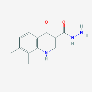 7,8-Dimethyl-4-hydroxyquinoline-3-carbohydrazide