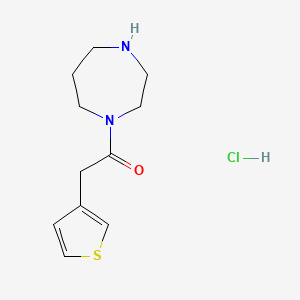 molecular formula C11H17ClN2OS B15094848 1-(1,4-Diazepan-1-yl)-2-(thiophen-3-yl)ethanone 