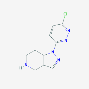 molecular formula C10H10ClN5 B1509486 1-(6-Chloropyridazin-3-yl)-4,5,6,7-tetrahydro-1H-pyrazolo[4,3-c]pyridine 