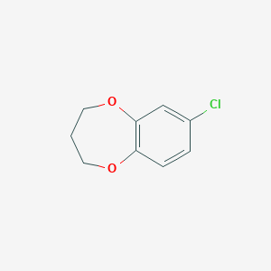 molecular formula C9H9ClO2 B15094879 7-chloro-3,4-dihydro-2H-1,5-benzodioxepine CAS No. 147644-10-8