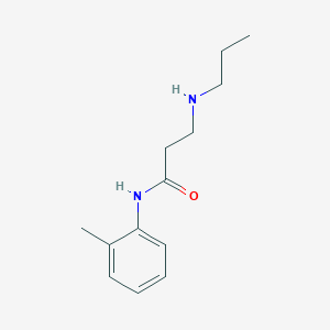 Propanamide, N-(2-methylphenyl)-3-(propylamino)-