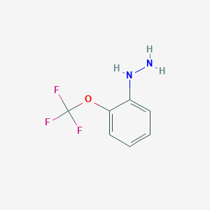 molecular formula C7H7F3N2O B150949 (2-(Trifluoromethoxy)phenyl)hydrazine CAS No. 791029-98-6