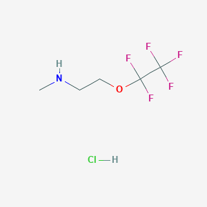 molecular formula C5H9ClF5NO B15094905 Methyl-(2-pentafluoroethyloxyethyl)-amine hydrochloride 