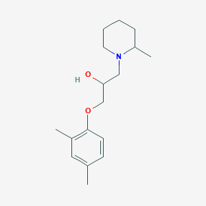 molecular formula C17H27NO2 B15094928 1-(2,4-Dimethylphenoxy)-3-(2-methylpiperidin-1-yl)propan-2-ol 