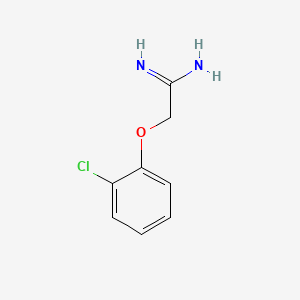 molecular formula C8H9ClN2O B15094949 2-(2-Chlorophenoxy)ethanimidamide CAS No. 144757-44-8