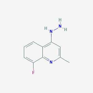 Quinoline, 8-fluoro-4-hydrazinyl-2-methyl-