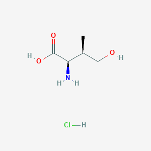 Rel-(2R,3R)-2-amino-4-hydroxy-3-methylbutanoic acid hydrochloride