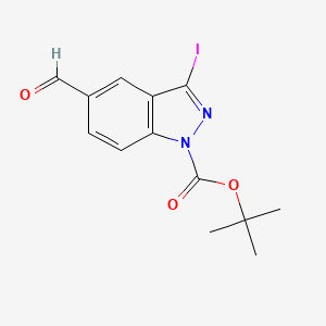 Tert-butyl 5-formyl-3-iodo-1H-indazole-1-carboxylate