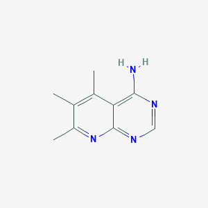 molecular formula C10H12N4 B15095028 5,6,7-Trimethylpyrido[2,3-d]pyrimidin-4-amine 