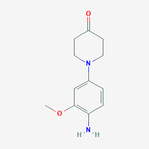 molecular formula C12H16N2O2 B1509505 1-[4-Amino-3-(methyloxy)phenyl]-4-piperidinone 